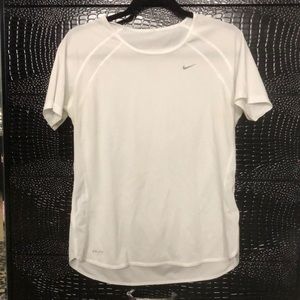 Women’s Nike running top. Dri-fit. White.